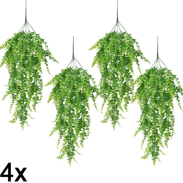 4x Вештачки висечки папрат (80 см) | FERNY