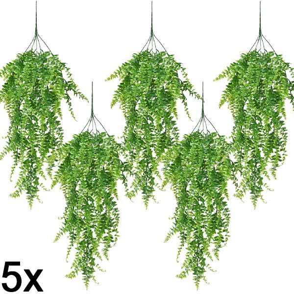 5x Вештачки висечки папрат (80 см) | FERNY