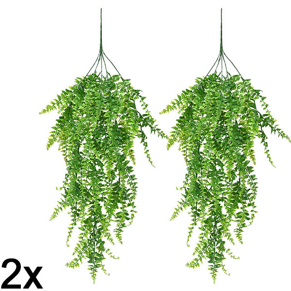 2x Вештачки висечки папрат (80 см) | FERNY